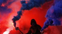 Фанати «Партизана» вилили на лайнсмена відро води 