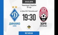 «Динамо» - «Зоря». Думка букмекерів