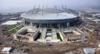 У Санкт-Петербурзі вітер зніс покрівлю стадіону, який будується до ЧС-2018