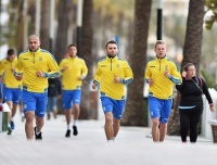Збірна України: відновлення після матчу та вечірнє тренування в Марбельї