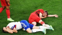 Игрок сборной Бельгии получил двойной перелом в матче Евро-2020 против России