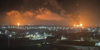 «Це як удар по «Москві». В мережі з’явилося відео початку пожежі на нафтобазі у Брянську