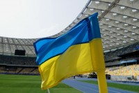 На відкритті УПЛ здійняли унікальний прапор України з 46-річною історією