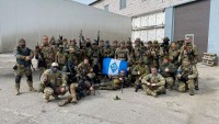 Українські військові підтримали «Динамо» перед матчем із «Арісом»