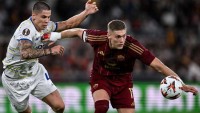 Гол Довбика у відеоогляді матчу «Рома» – «Динамо» – 1:0